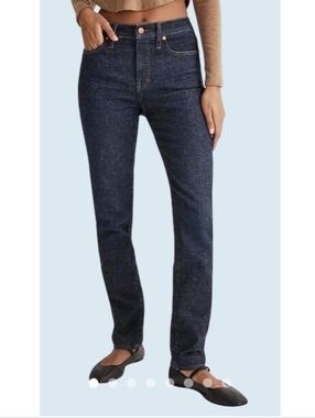 Madewell Stovepipe Jeans in Dark Rinse Wash